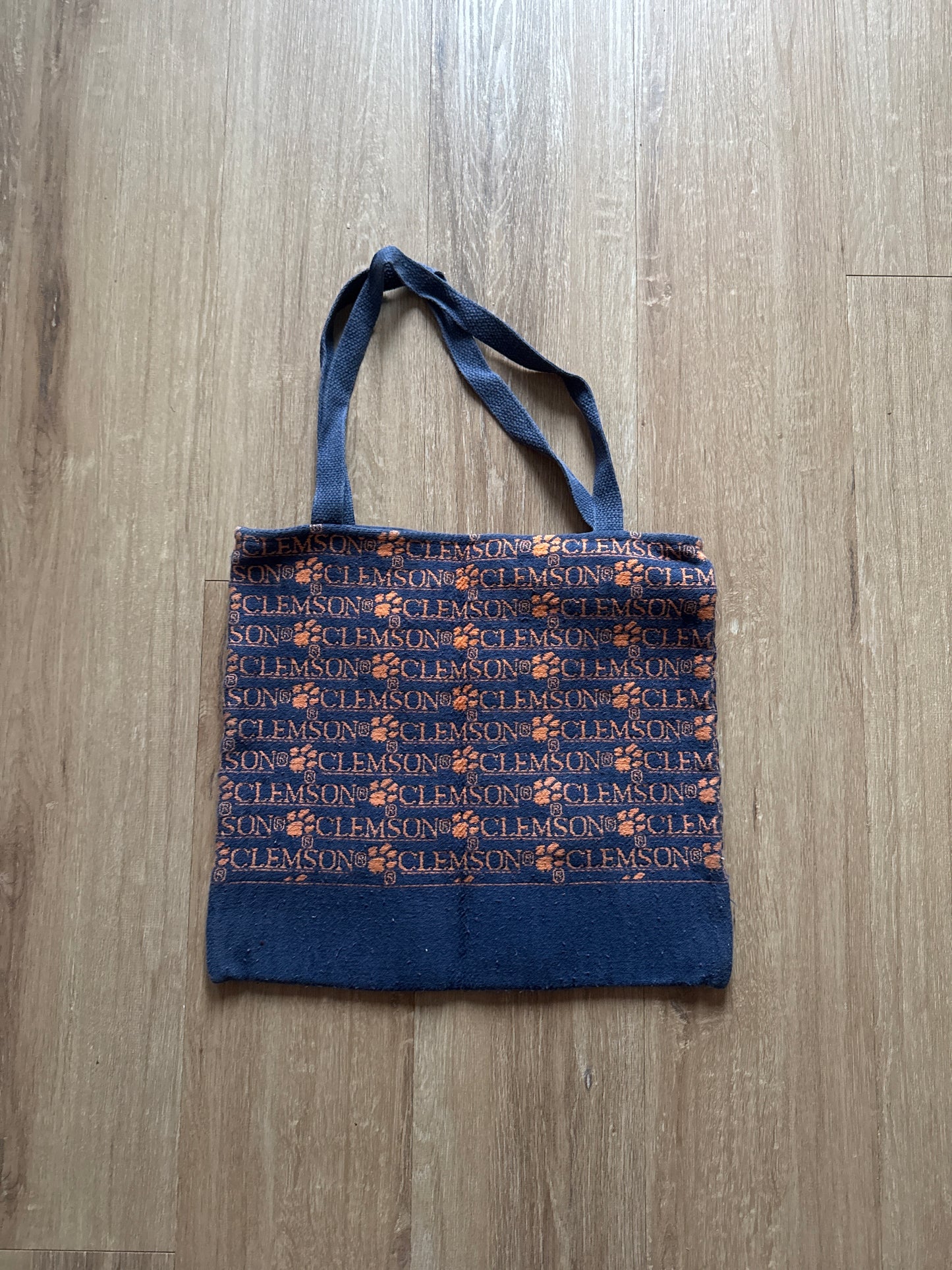 Vintage University Of Clemson Tigers Tote Bag