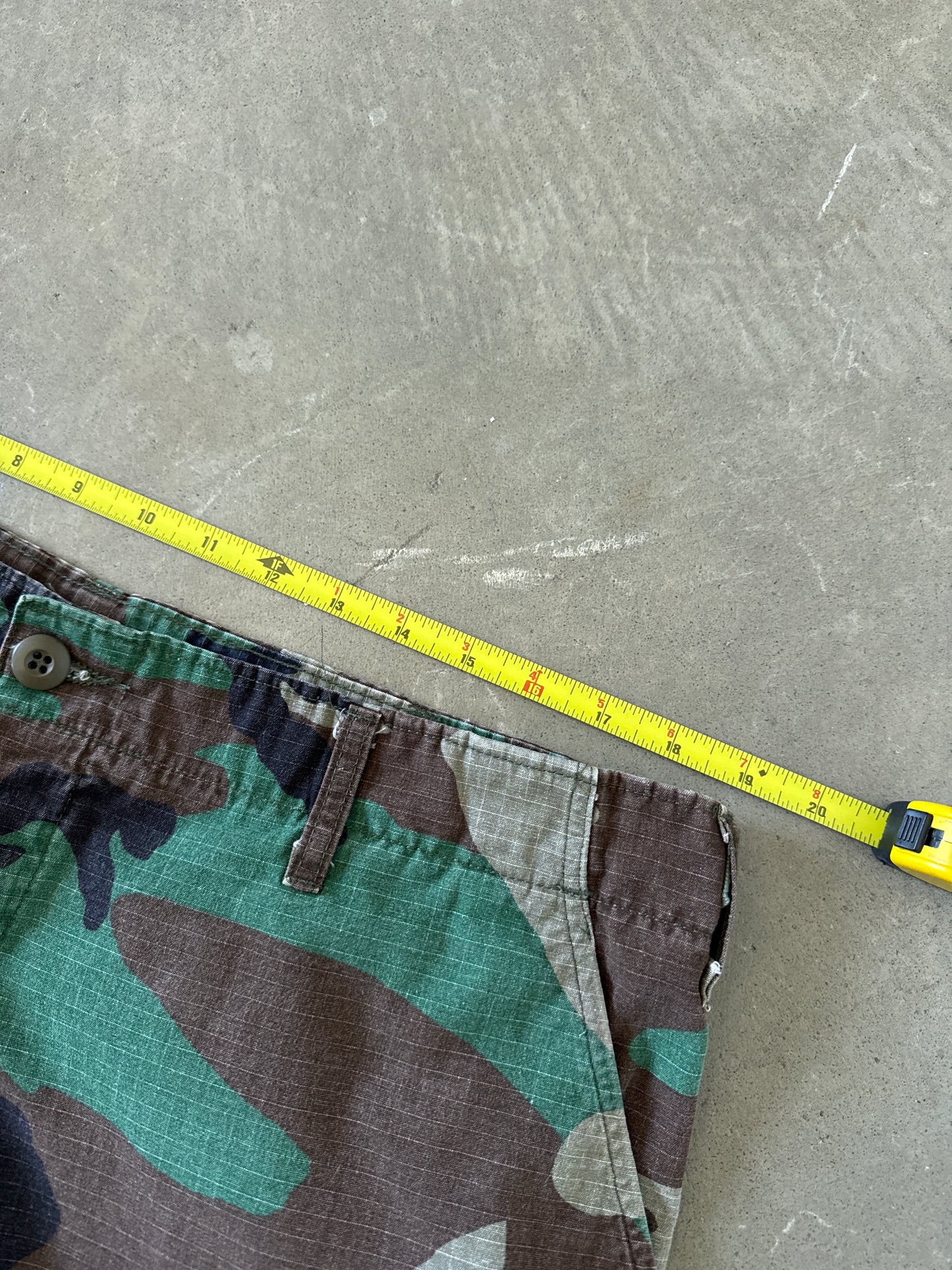 Vintage Military Camo Cargo Shorts