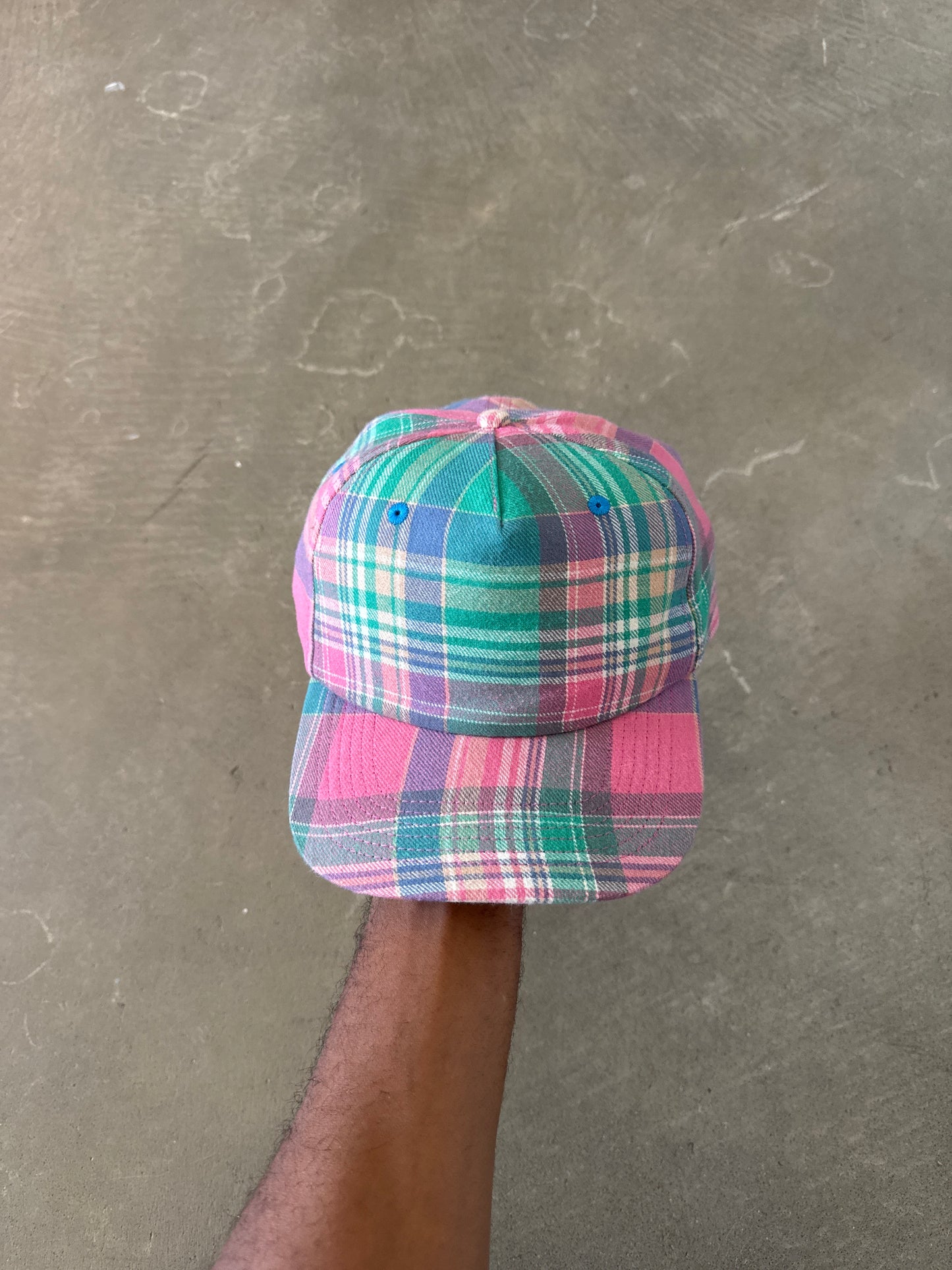 Jose Wong World ABCD Plaid Snapback Hat