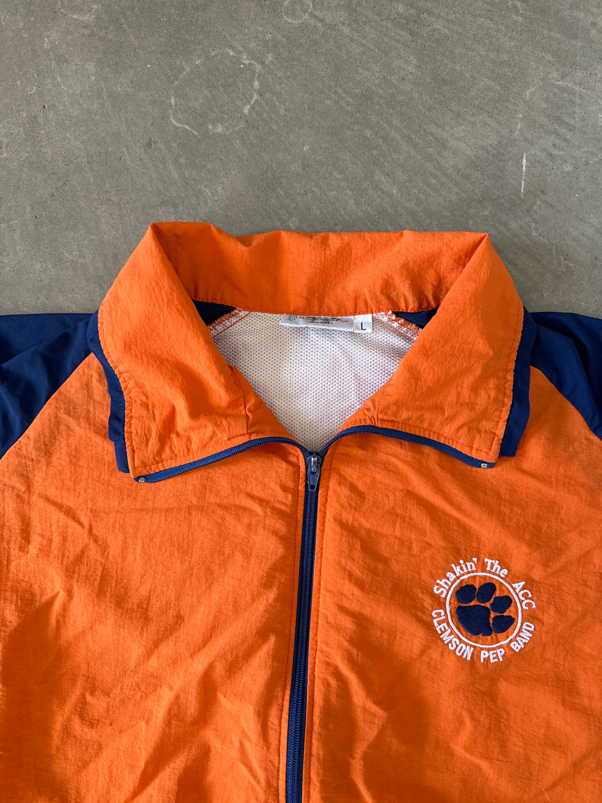 Vintage 90s Clemson University Tigers Pep Band Windbreaker Jacket