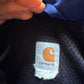 Carhartt Hooded Logo Blue Raincoat Jacket