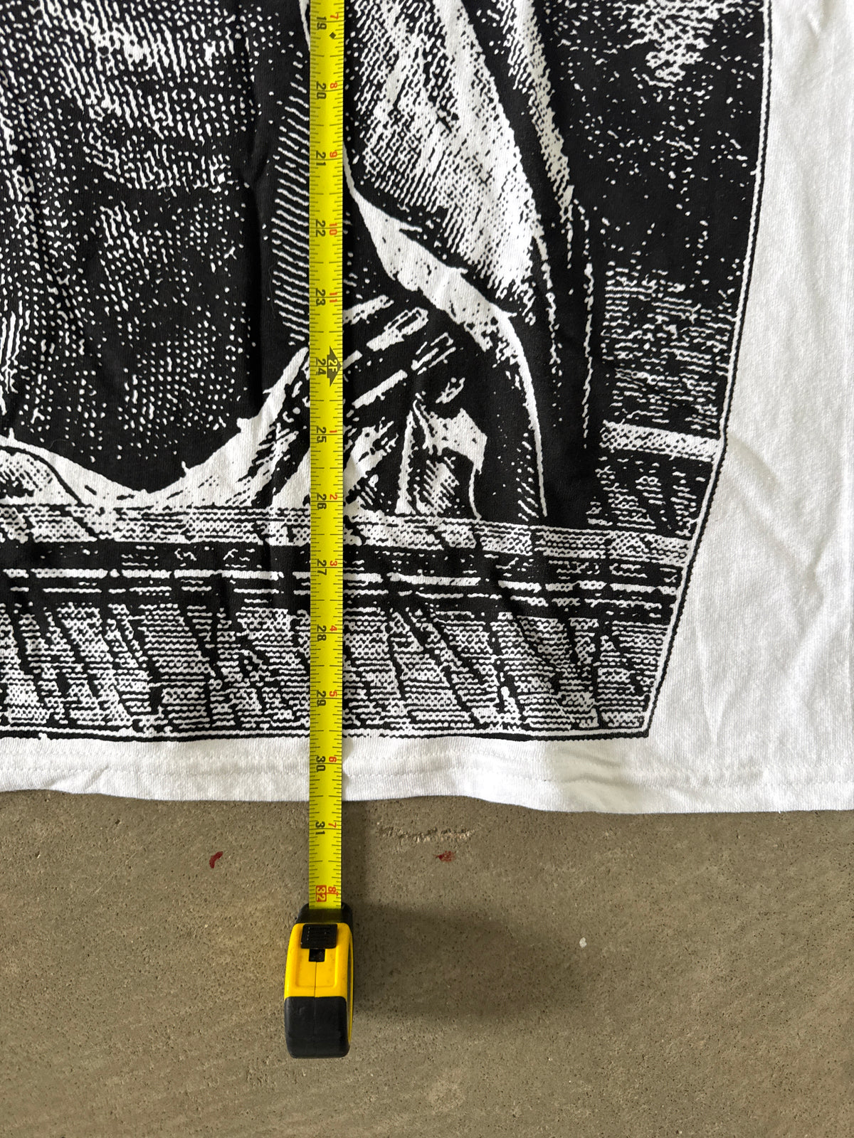 Vintage Rotten Allegory of Death Uncharred Skeleton AOP Tee