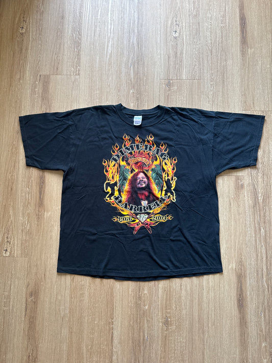 Vintage 2004 Darrell Dimebag Rest Un Peace Memorial Band Tee