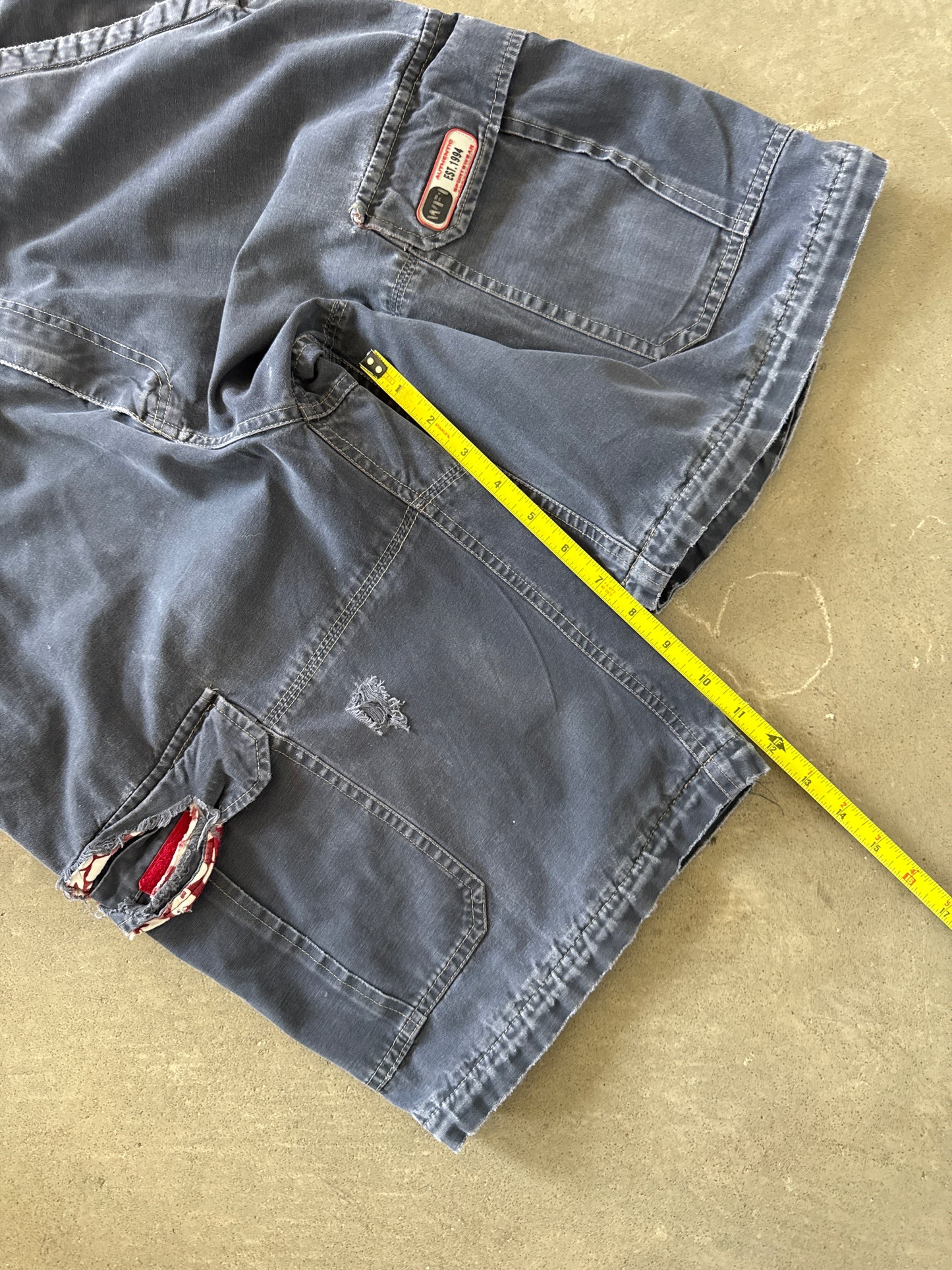 Vintage WF1 Faded Navy Utility Cargo Short