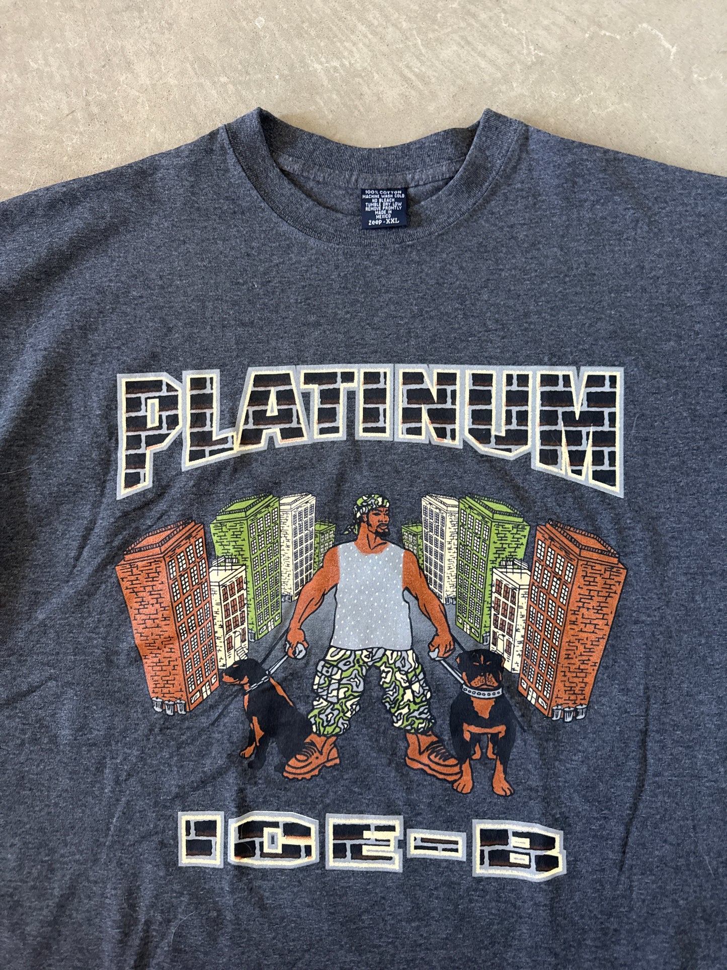 Vintage Y2K Platinum Fubu Ice-B City Tee
