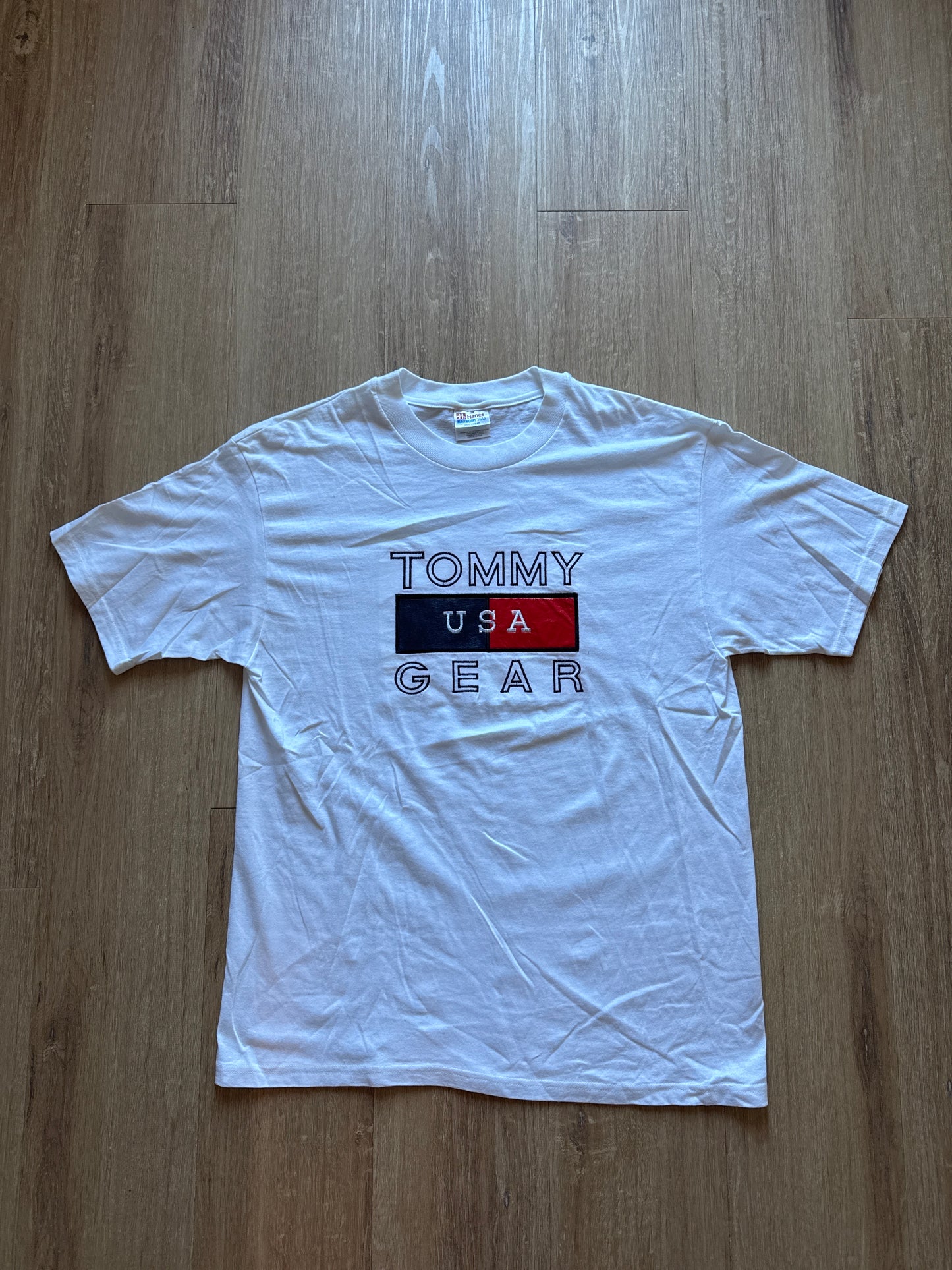 Vintage Tommy Hilfiger Tommy USA Gear Logo Tee