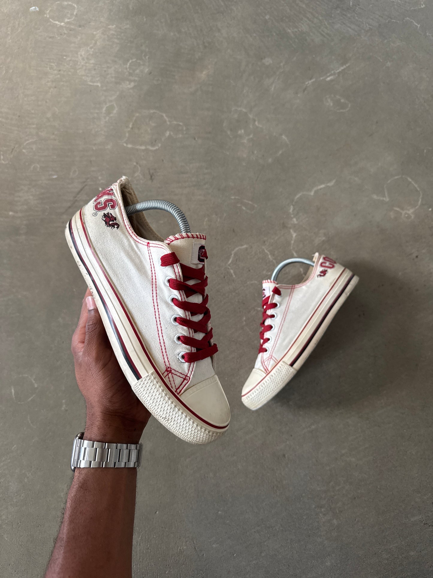Vintage University Of South Carolina Gamecocks Canvas Converse Style Shoes
