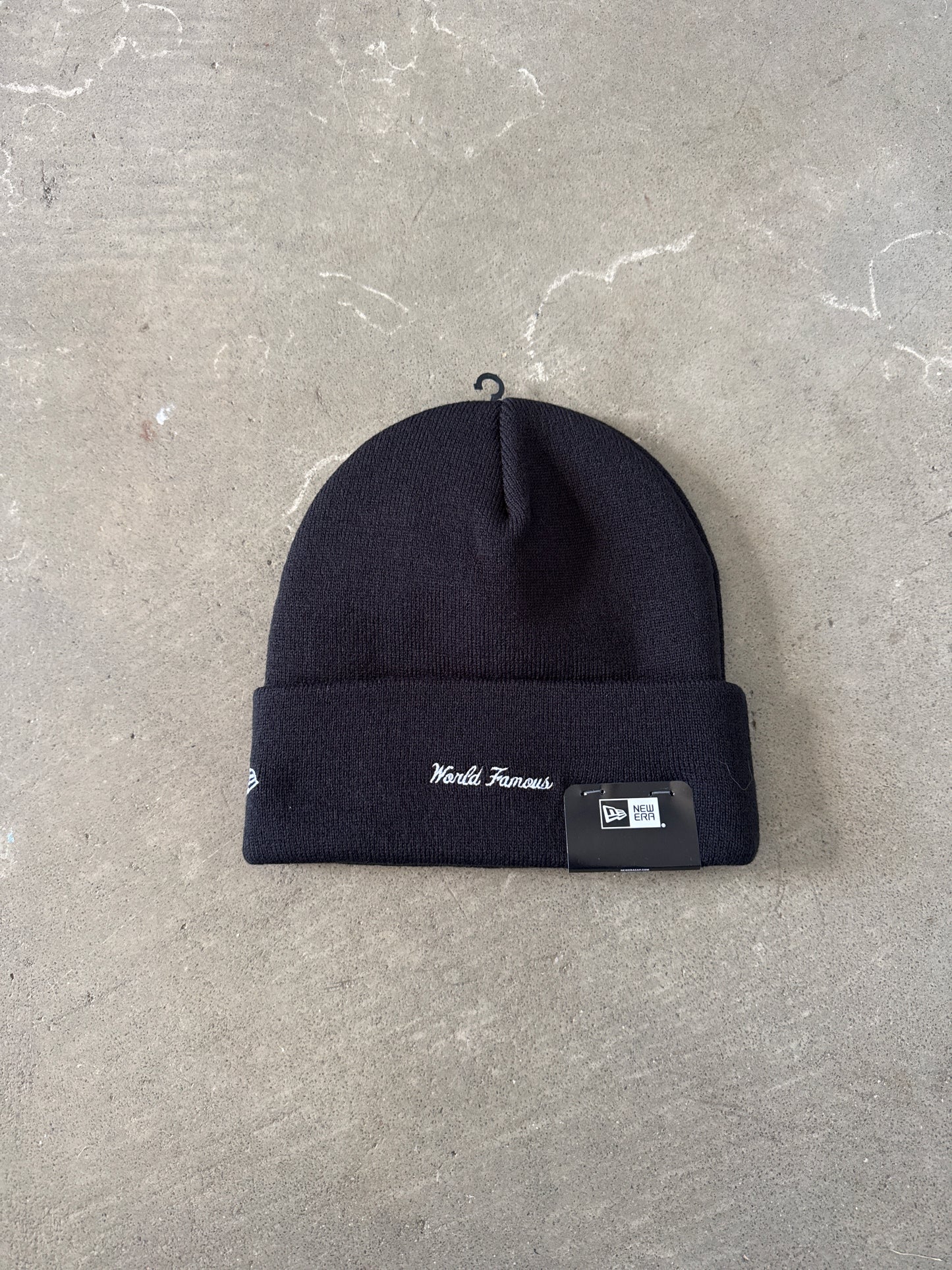 Supreme New Era Action Black Red Beanie (FW26)