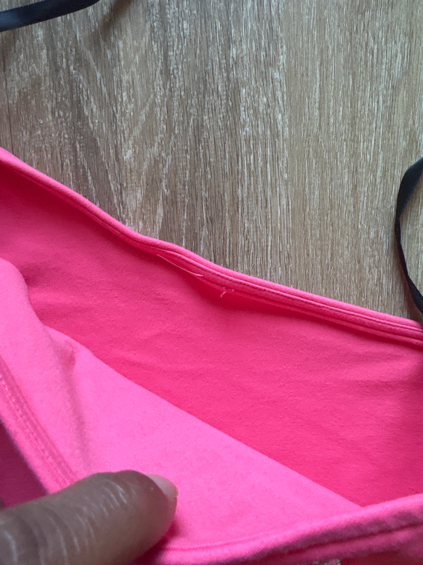 Y2K Women’s Bebe Bedazzled Off The Shoulder Pink Logo Longsleeve Tee