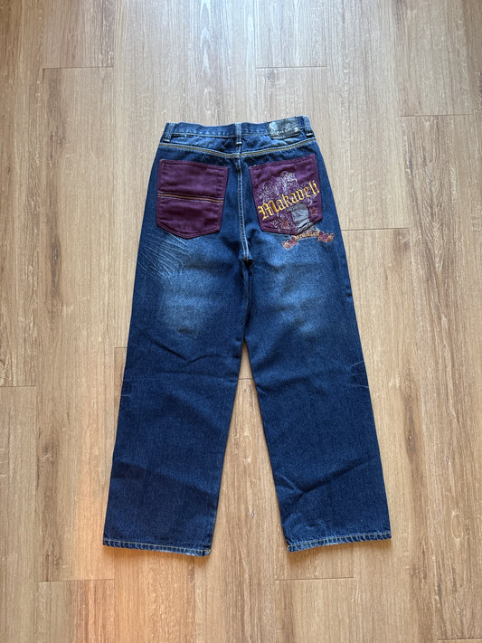 Vintage Y2K Makaveli Brand Tupac Shakur 2 Pac Denim Jeans