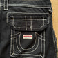 True Religion Black Rip Stop Cargo Pants