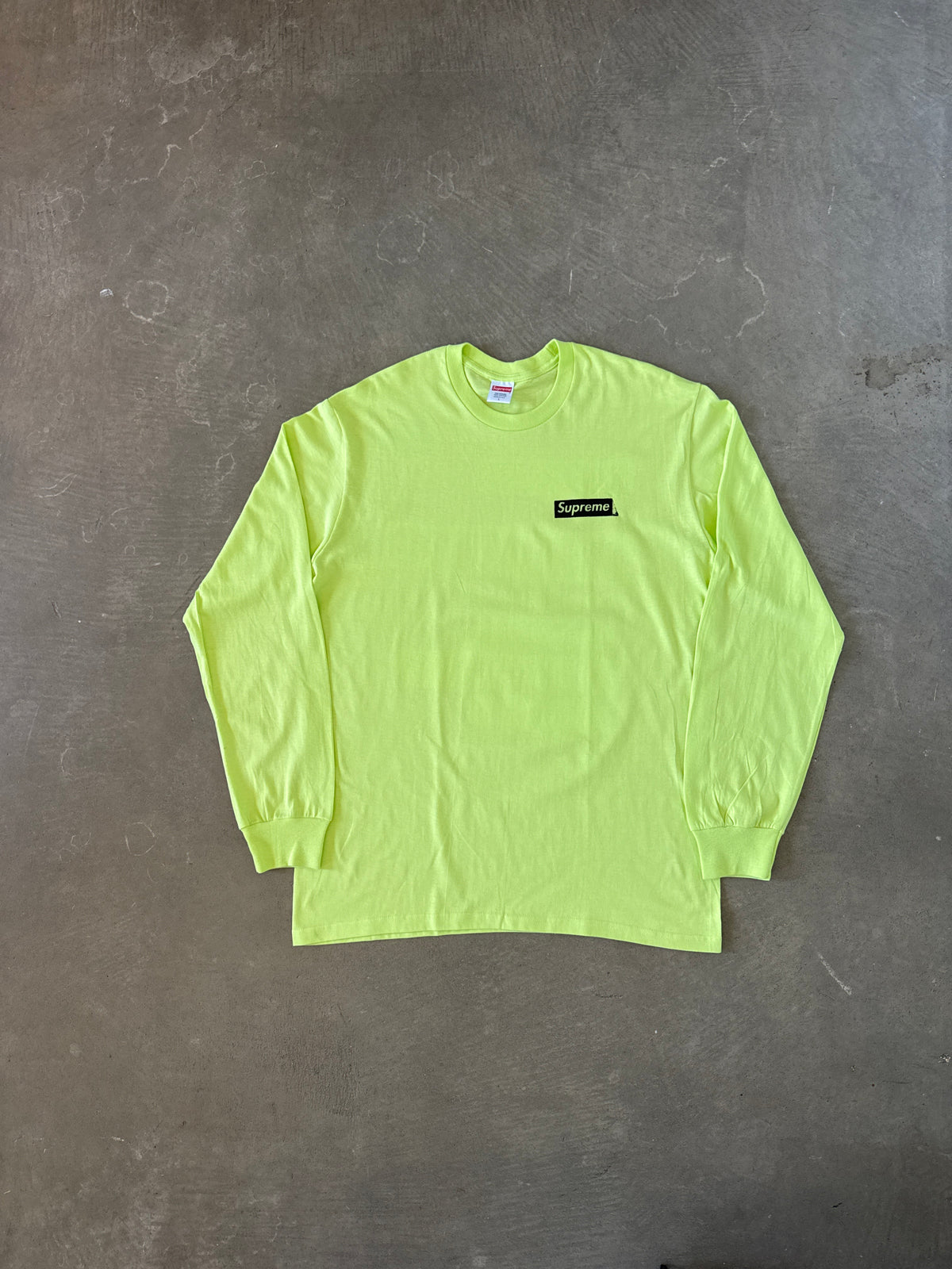 Supreme Sacred Unique L/S Neon Green Tee
