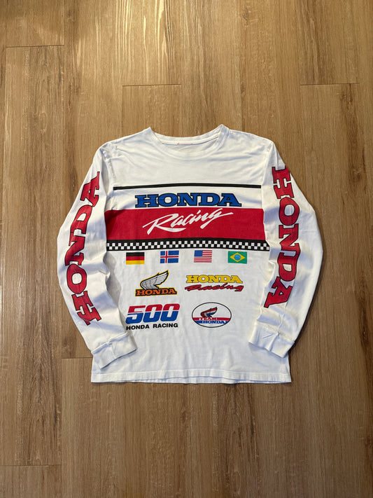 Vintage 90s Honda Racing Multi Logo Long Sleeve