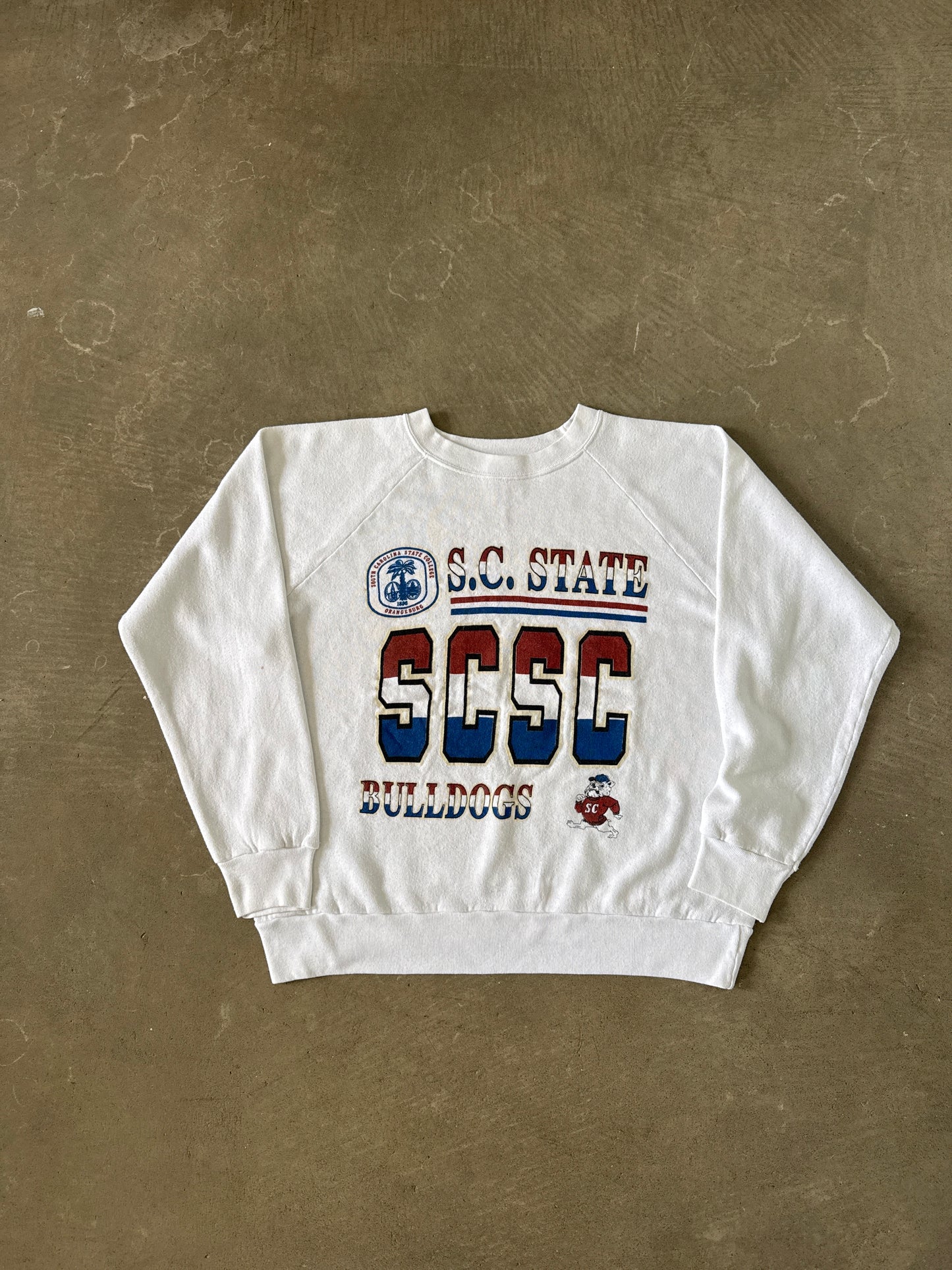 Vintage 90s South Carolina State University Bulldogs Sweatshirt Sweatpants Set