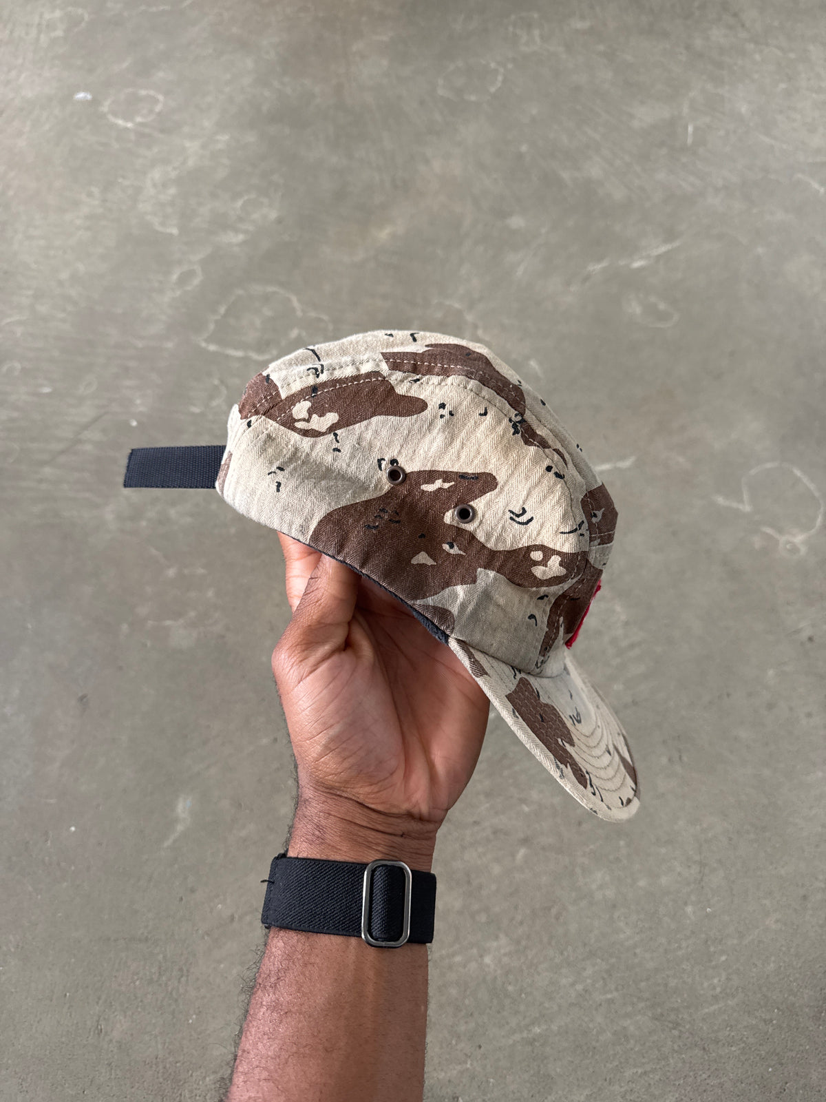Supreme 5-Panel Desert Chocolate Chip Camo Hat (FW12)