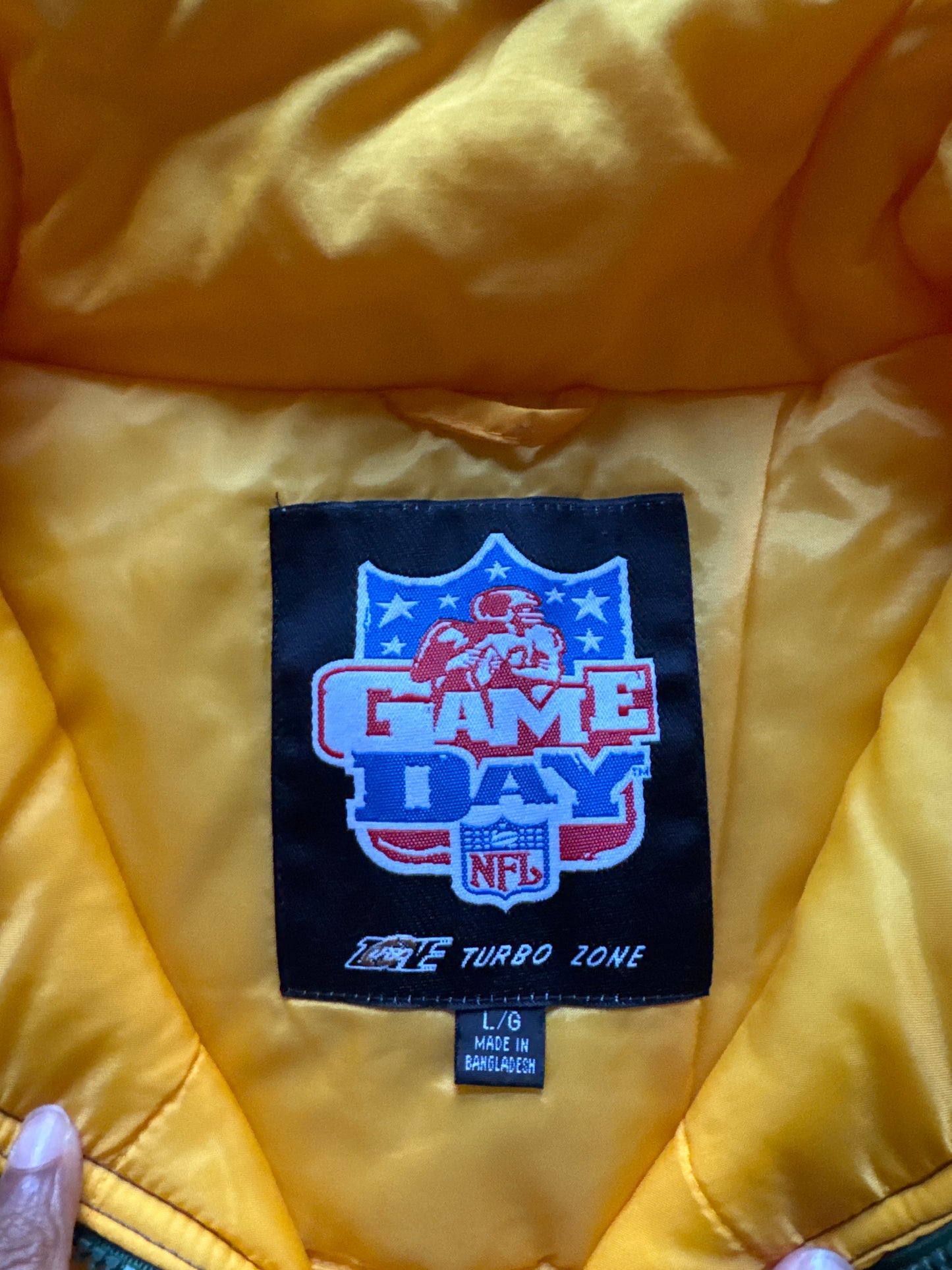 Vintage 90s Gameday Green Bay Packers Puffer Jacket