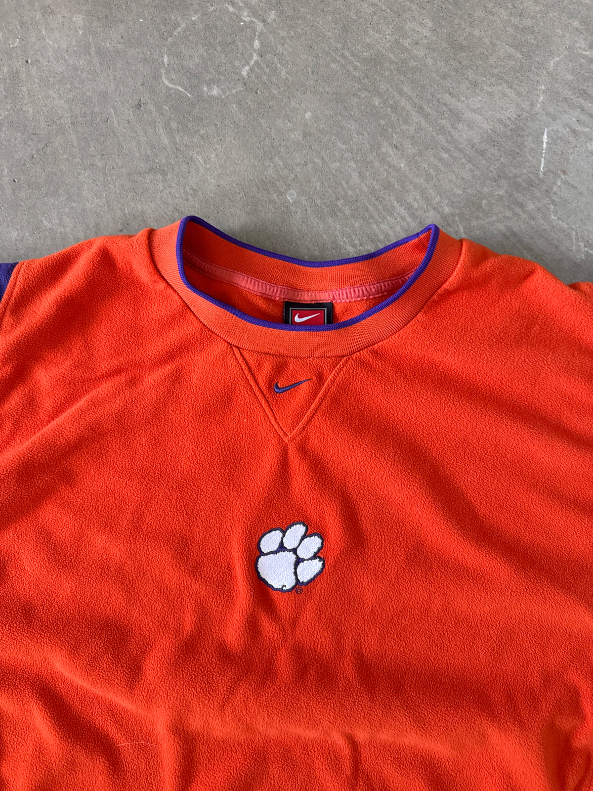 Vintage Nike Clemson University Tigers Fleece Pullover