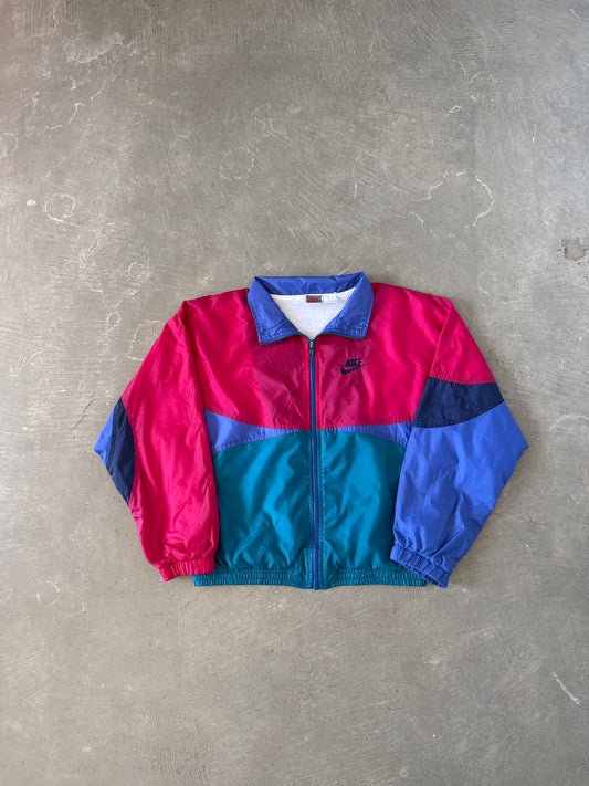 Vintage 90s Nike Youth Windbreaker Colorblock Jacket