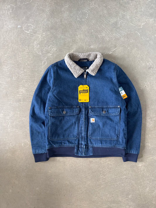 Carhartt Women’s Relaxed Fit Sherpa Lined Denim Jacket