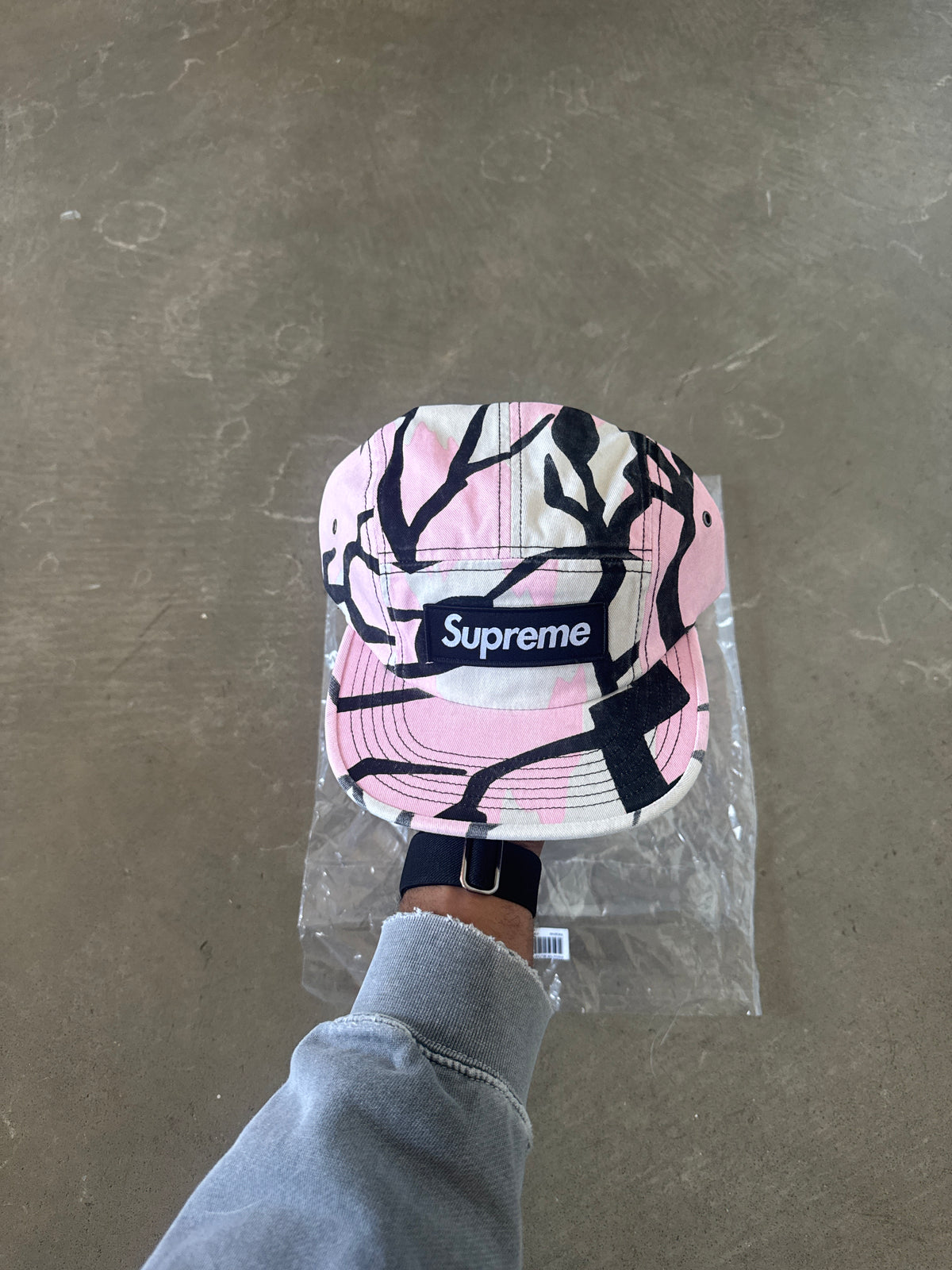 Supreme 5-Panel Predator Pink Camo Camp Cap Hat (FW26)