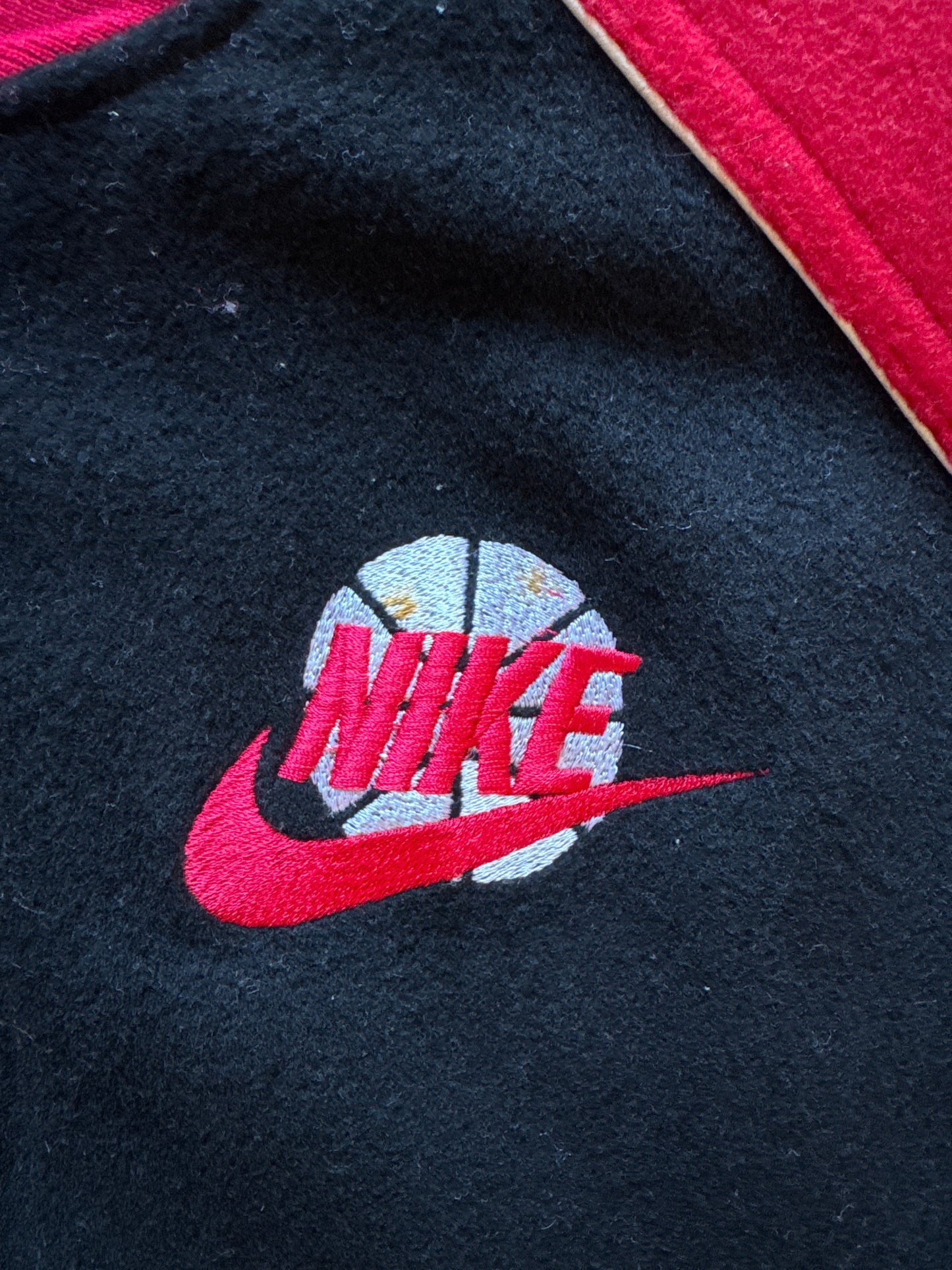 Vintage 90s Nike Force Basketball Snap Button Letterman Varsity