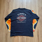 Vintage Harley Davidson Flame Sleeve Springfield Massachusetts Long Sleeve