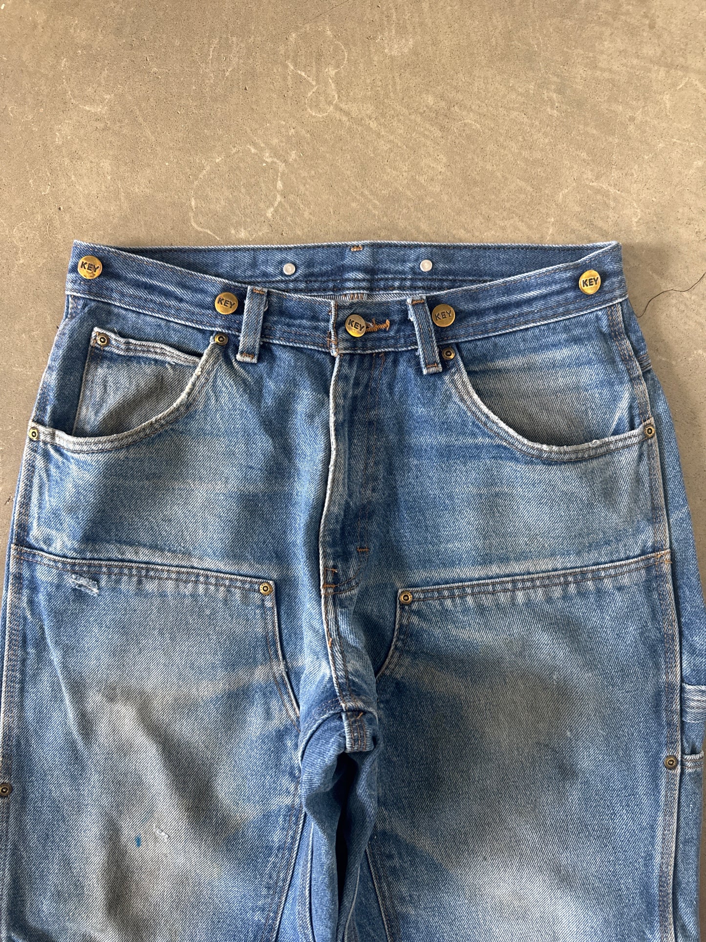 Vintage 90s Key Distressed Double Knee Carpenter Pants