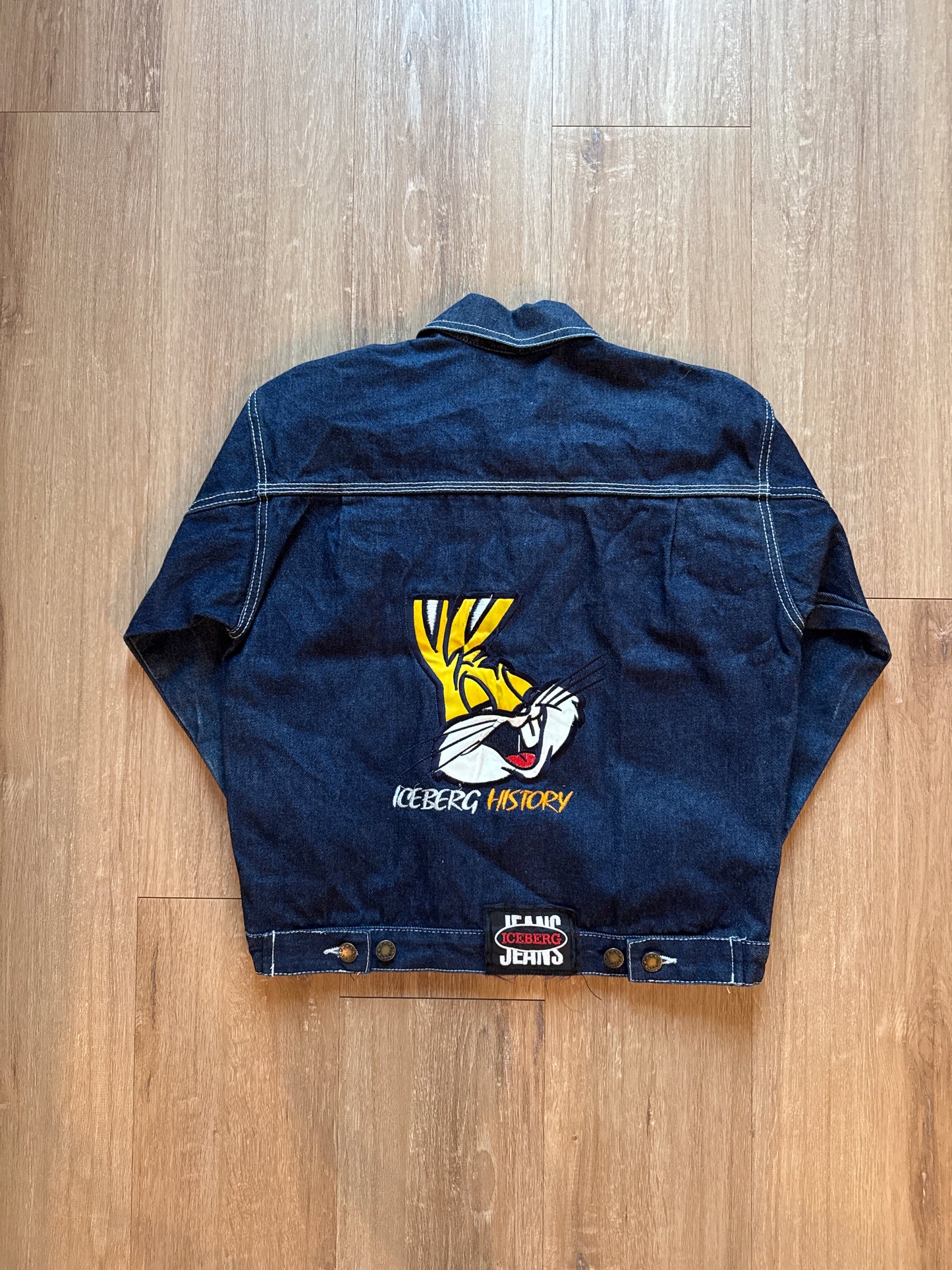 Vintage Youth Icebreg History Bugs Bunny Denim Jacket