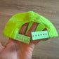 Vintage Newport Embroidered Logo Neon Green Snapback Hat