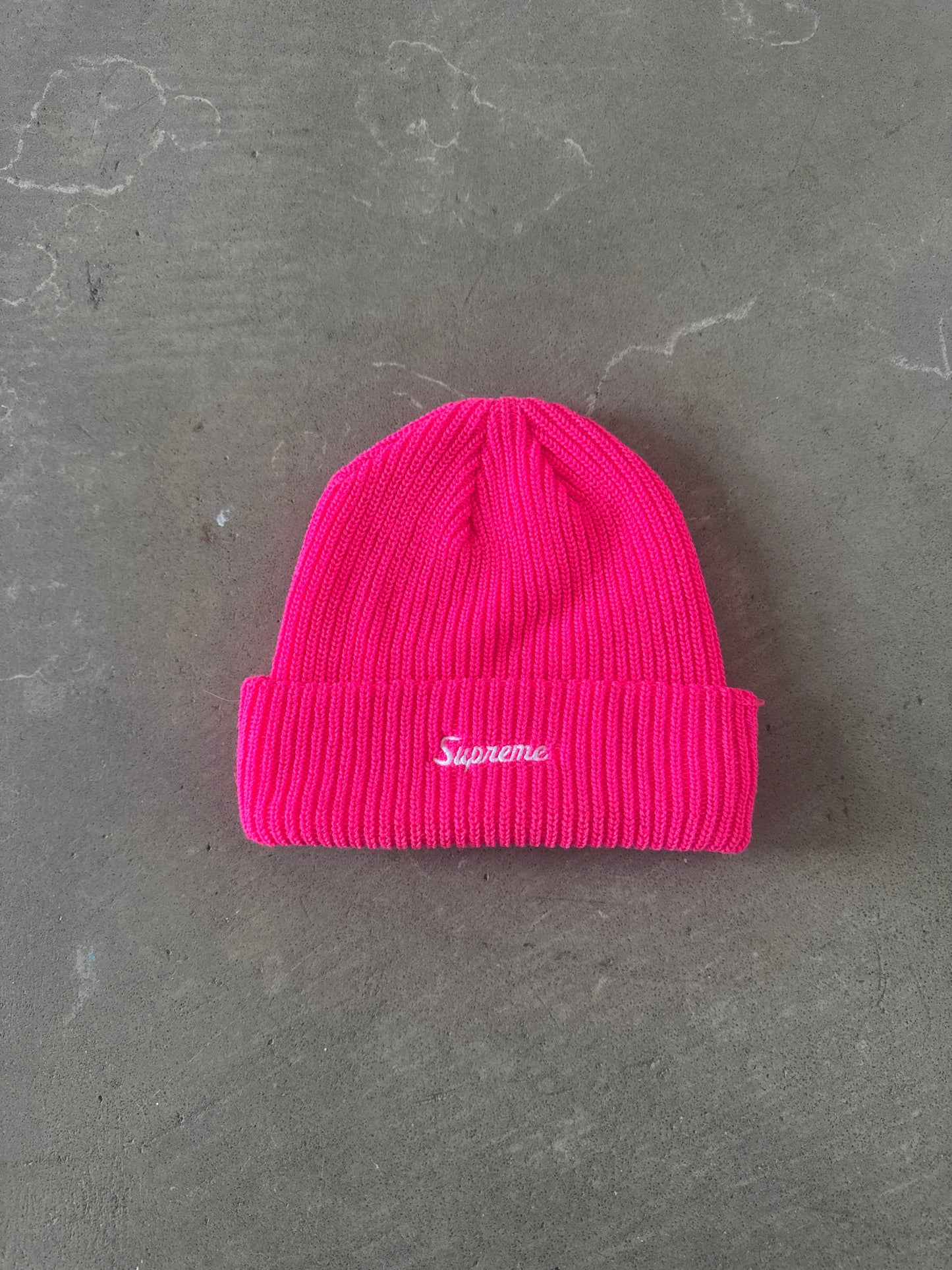 Supreme Loose Gauge Pink Beanie (SS21)