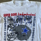Vintage 1993 Dallas Cowboys Super Bowl Tee