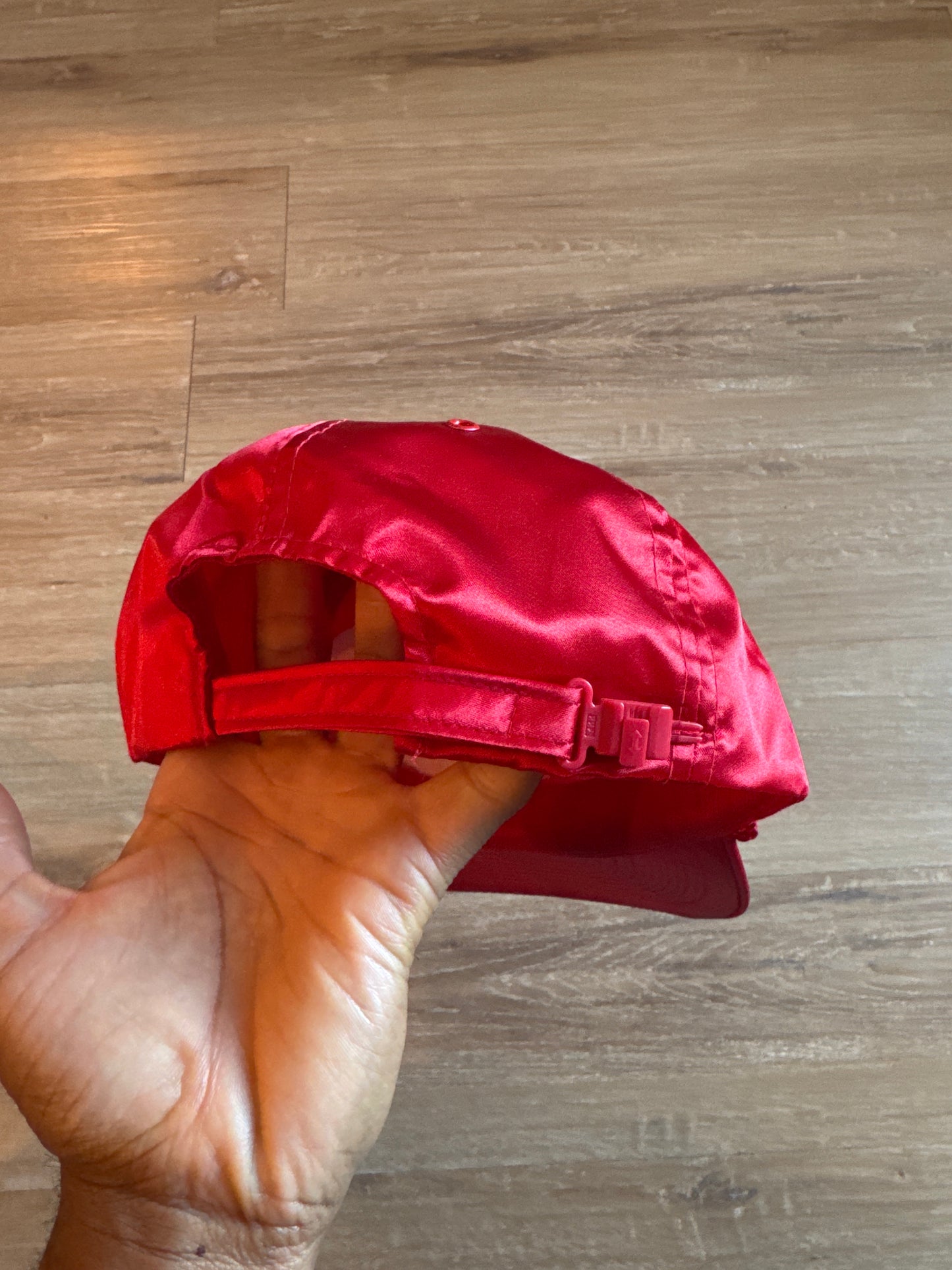 Vintage 80s Troop Red Satin LL Cool J Hip Hop Snapback Hat