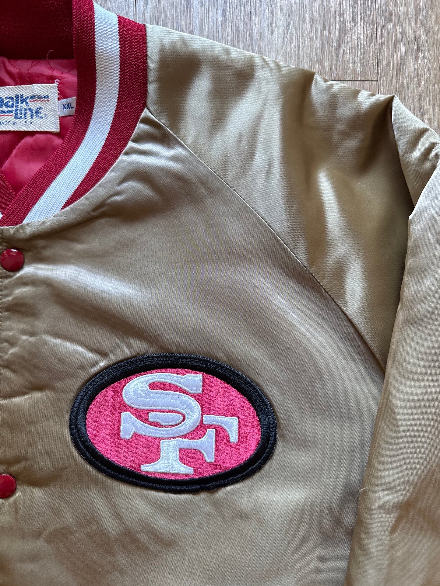 Vintage 80s Chalk Line San Francisco 49ers Satin Jacket