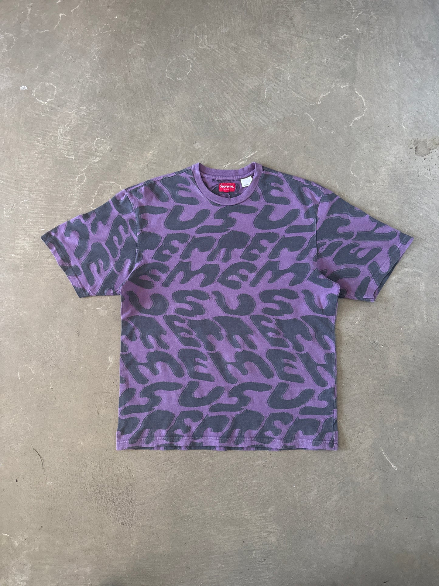 Supreme Stacked Intarsia S/S Purple Tee