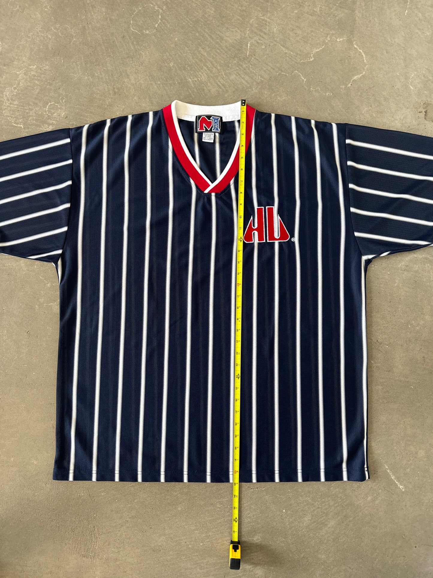 Vintage Match 1 Howard University Bison Striped Jersey