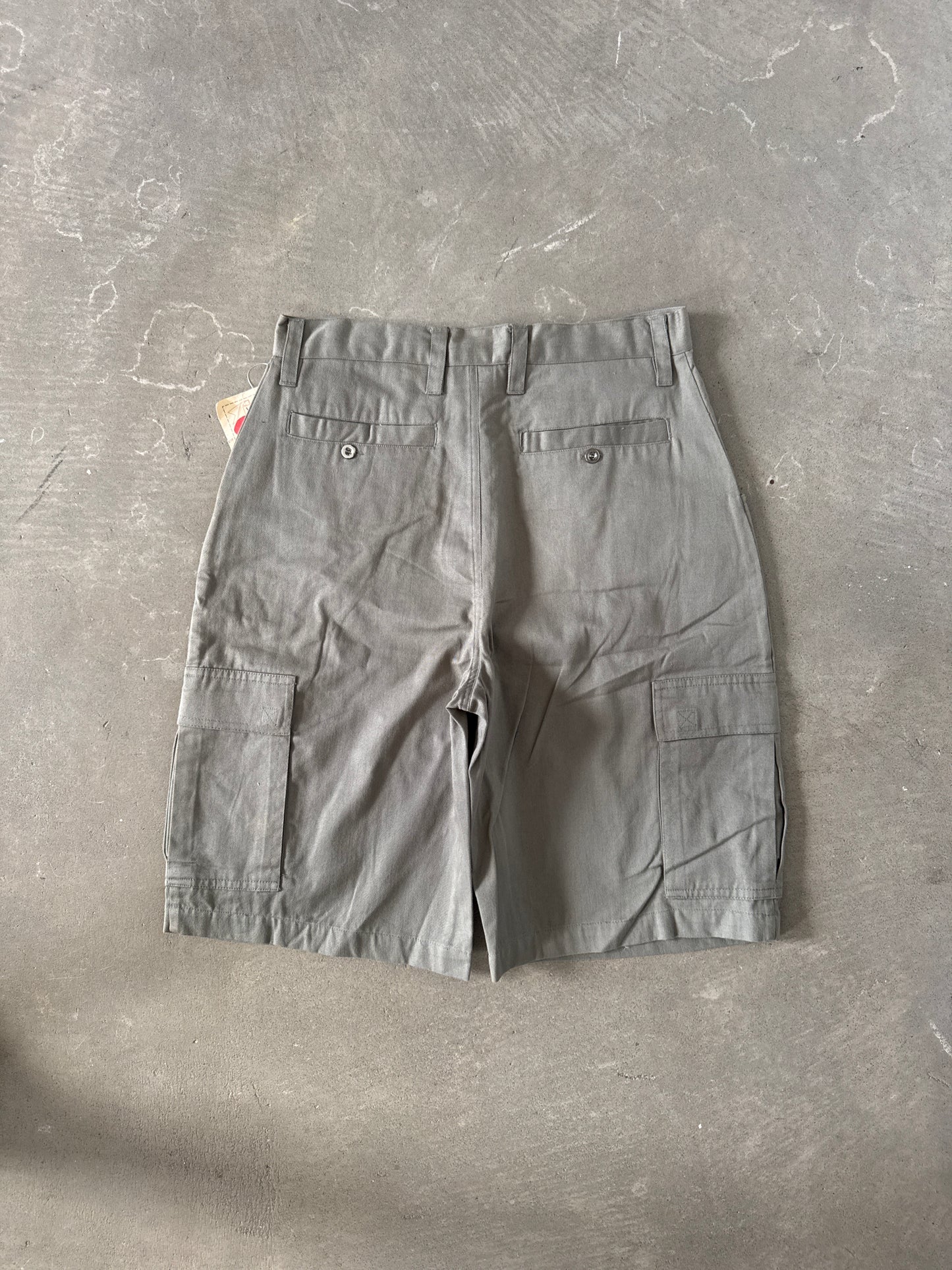 Vintage Unbiased Resist Clothing Baggy Olive Green Cargo Shorts