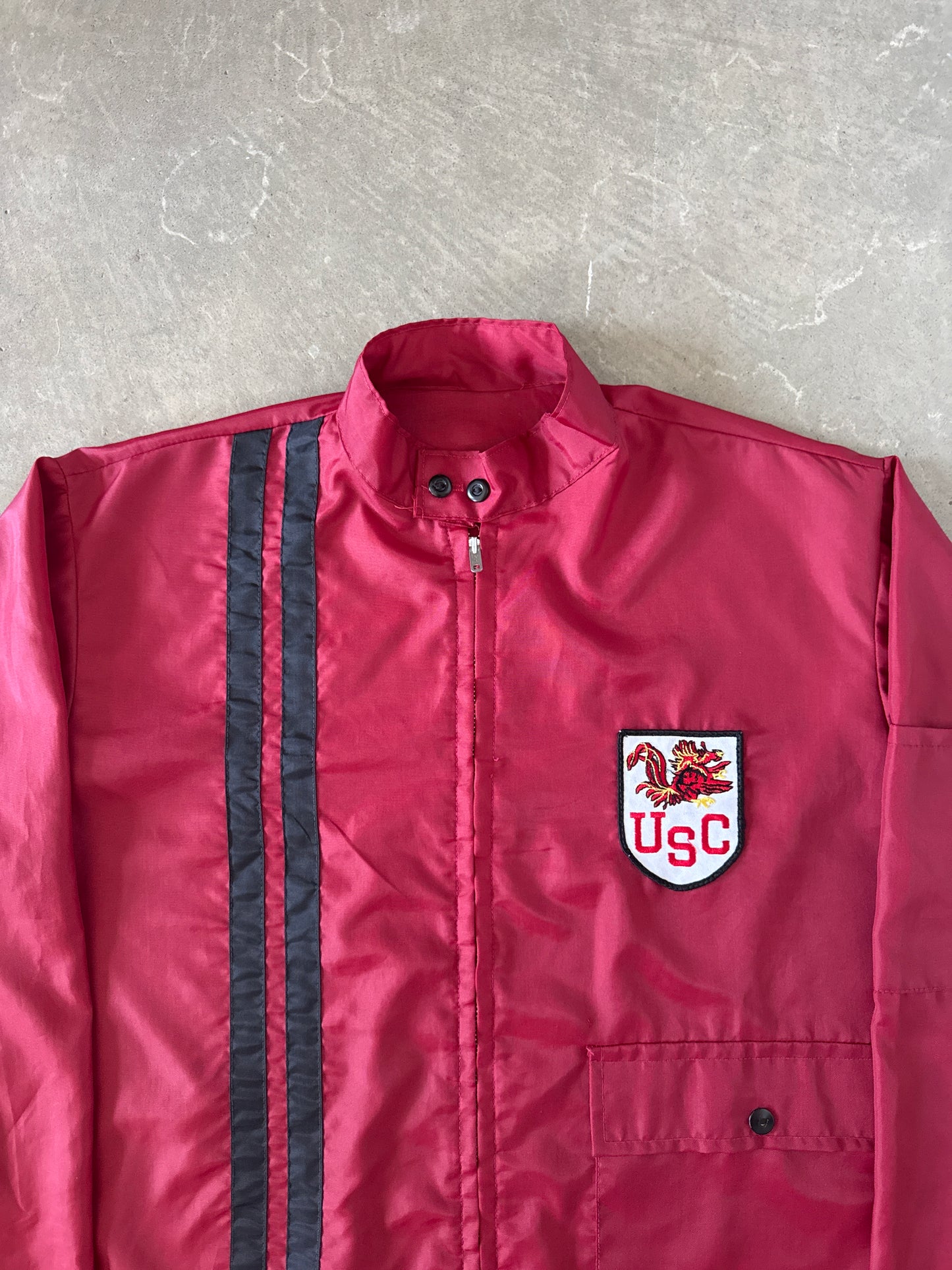 Vintage 70s University Of South Carolina Gamecocks Windbreaker Jacket