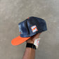 Vintage 90s University Of Syracuse Orangeman Leather Snap Back Hat