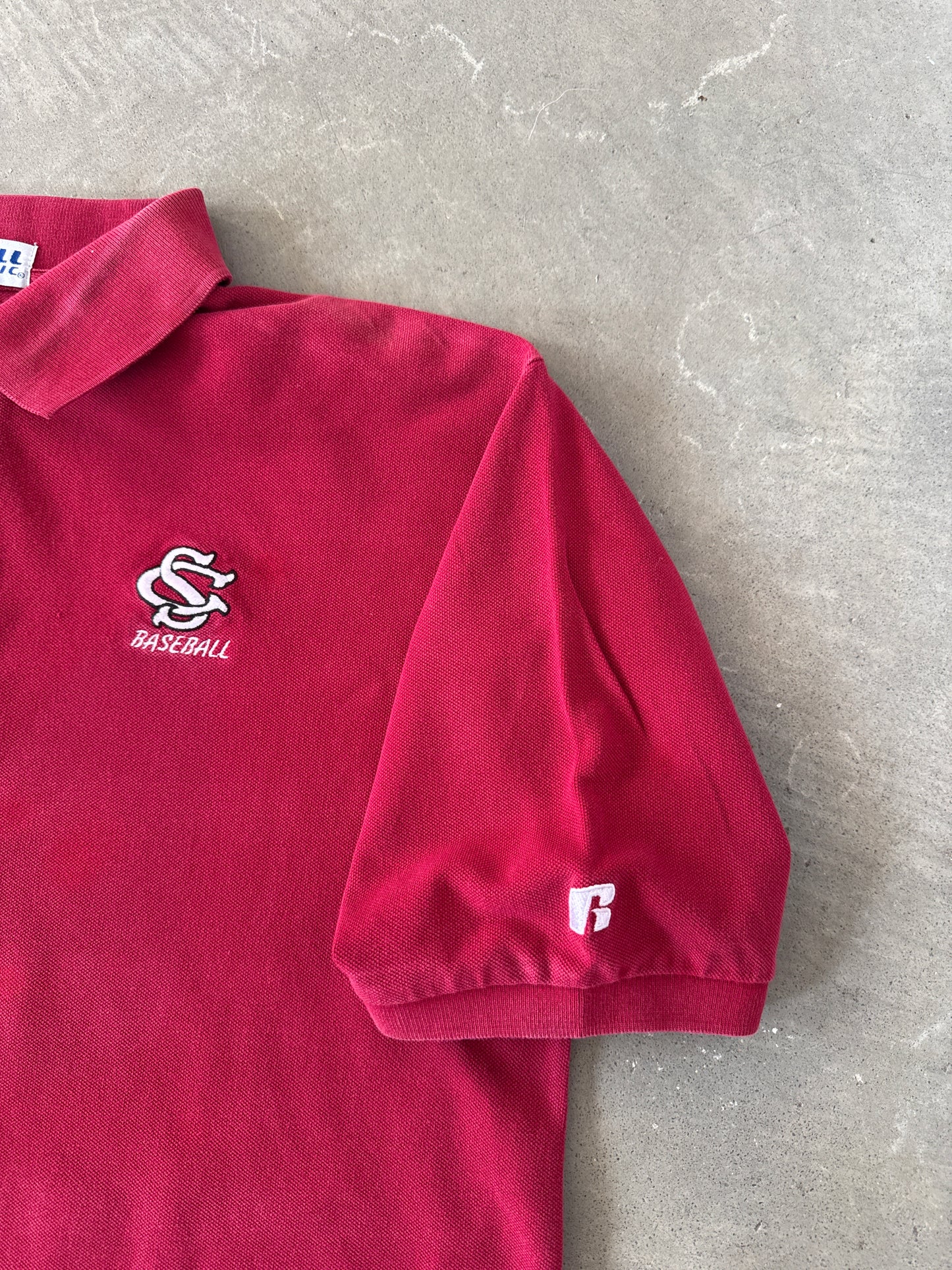 Vintage University Of South Carolina Gamecocks Baseball Polo Shirt