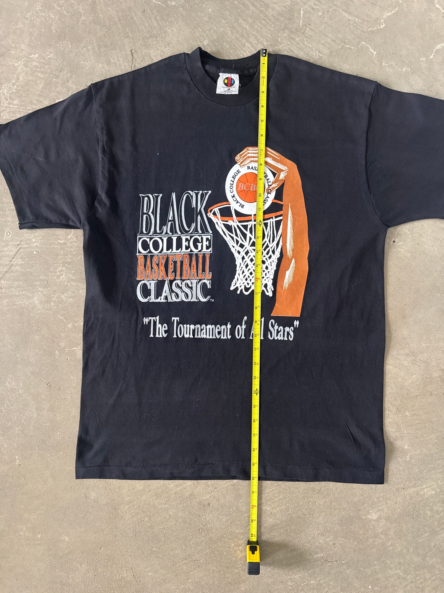 Vintage 90s Black College Basketball Classic Tee