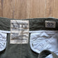 WHO.A.U American Vintage Style Olive Green Cargo Pants