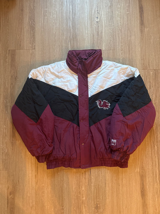 Vintage Logo 7 University Of South Carolina Gamecocks Puffer Jacket