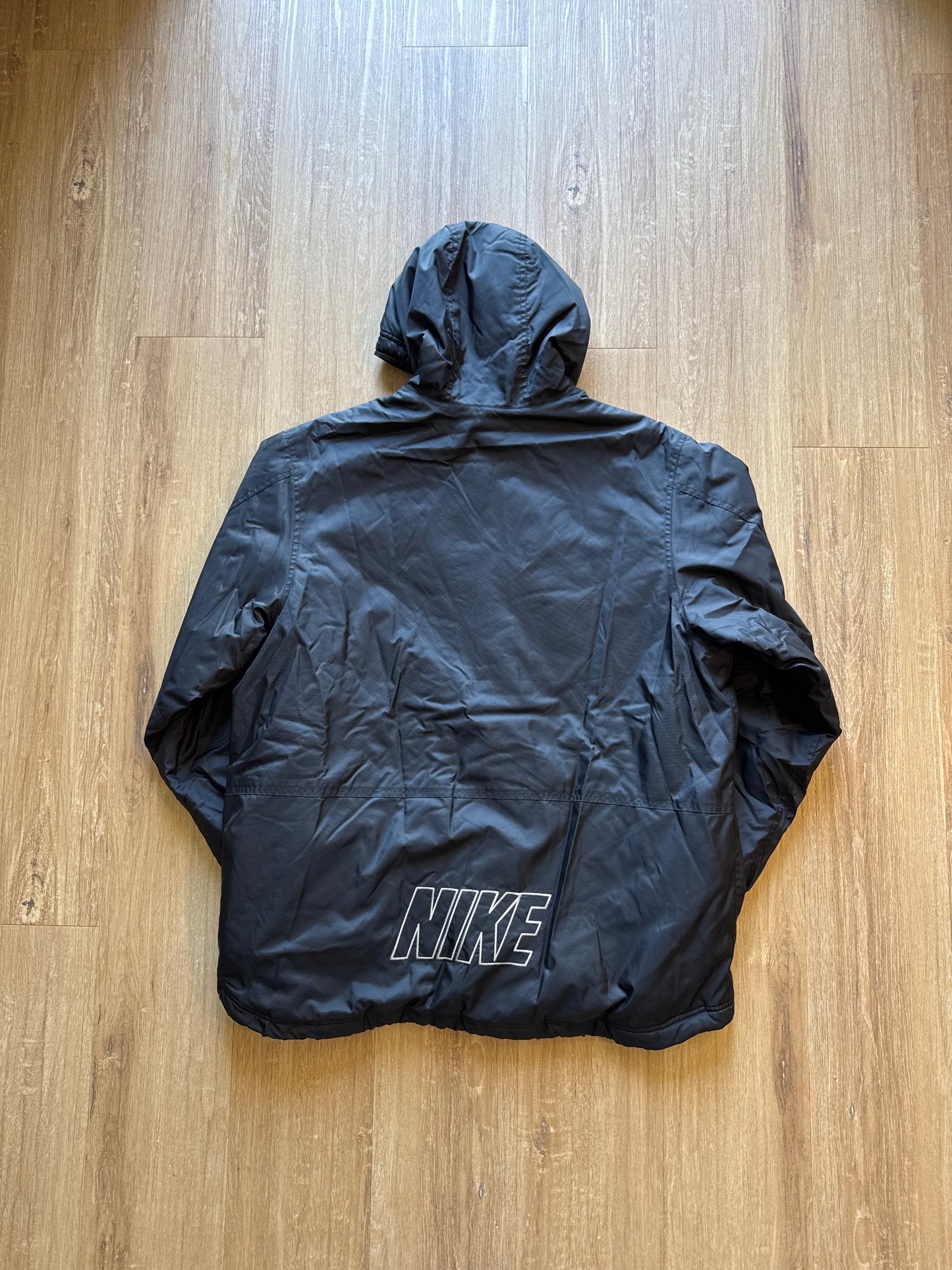 Vintage Nike Y2K Fleece Nylon Parka Jacket