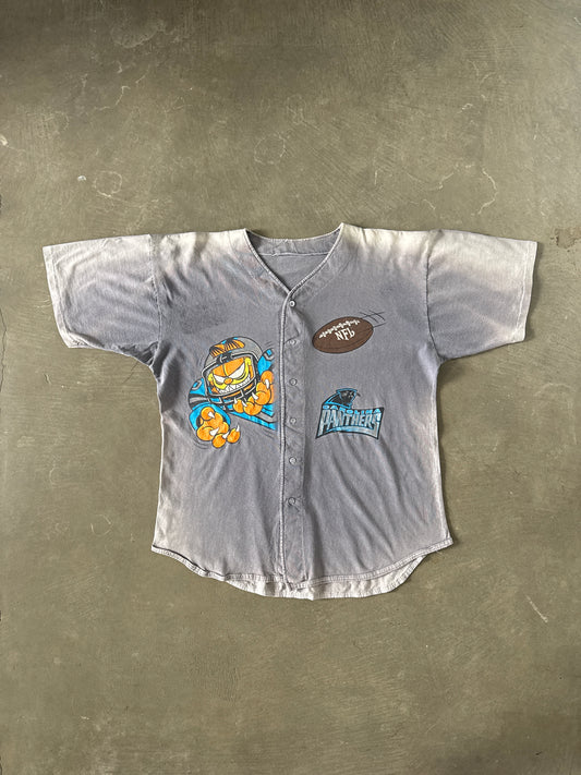 Vintage 1994 Carolina Panthers Garfield Sunfaded Baseball Jersey