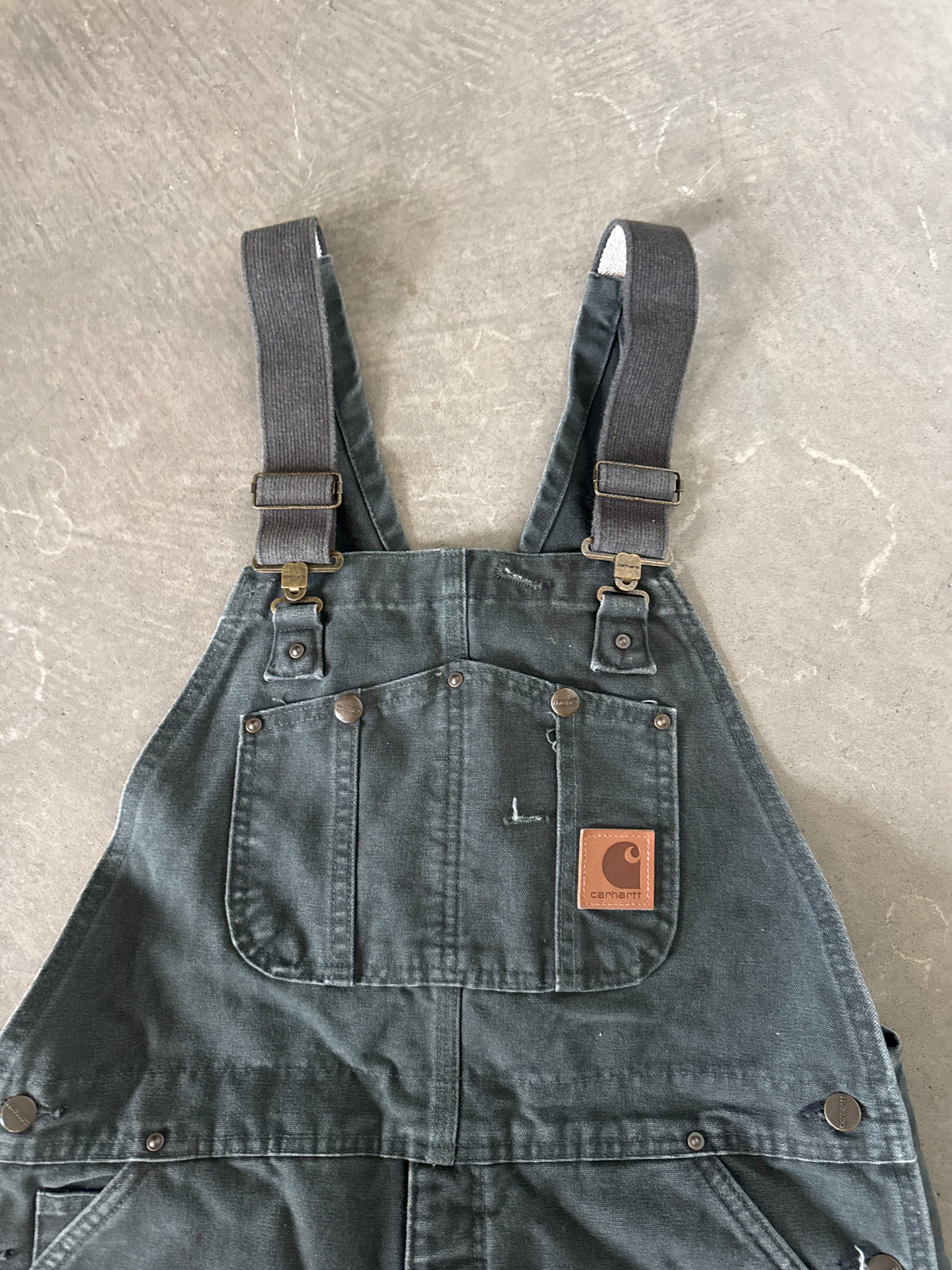 Vintage Carhartt Olive Green Quilted Lined Overalls
