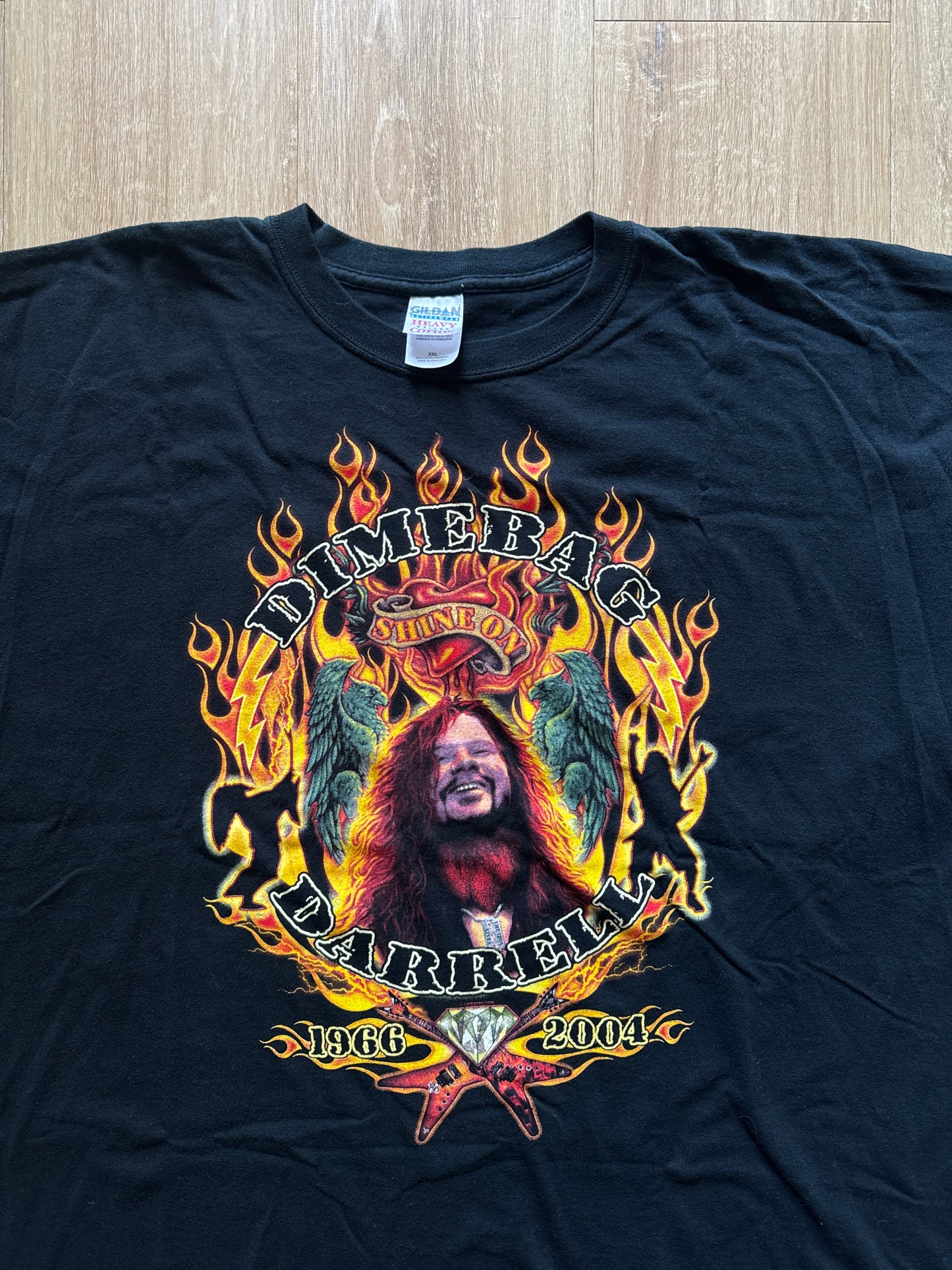 Vintage 2004 Darrell Dimebag Rest Un Peace Memorial Band Tee