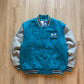 Vintage Logo 7 Charlotte Hornets Fleece Puffer Varisty Jacket