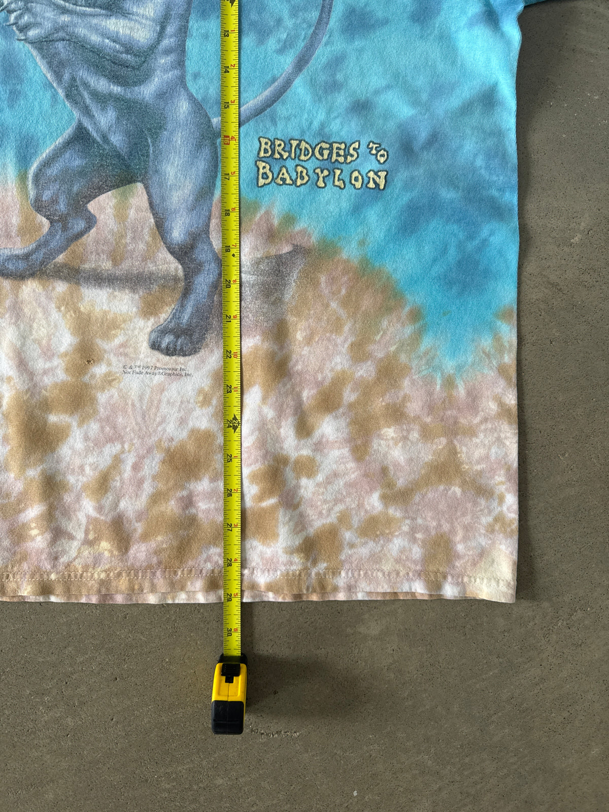 Vintage 1996 The Rolling Stones Bridges To Babylon Tie Dye Tee