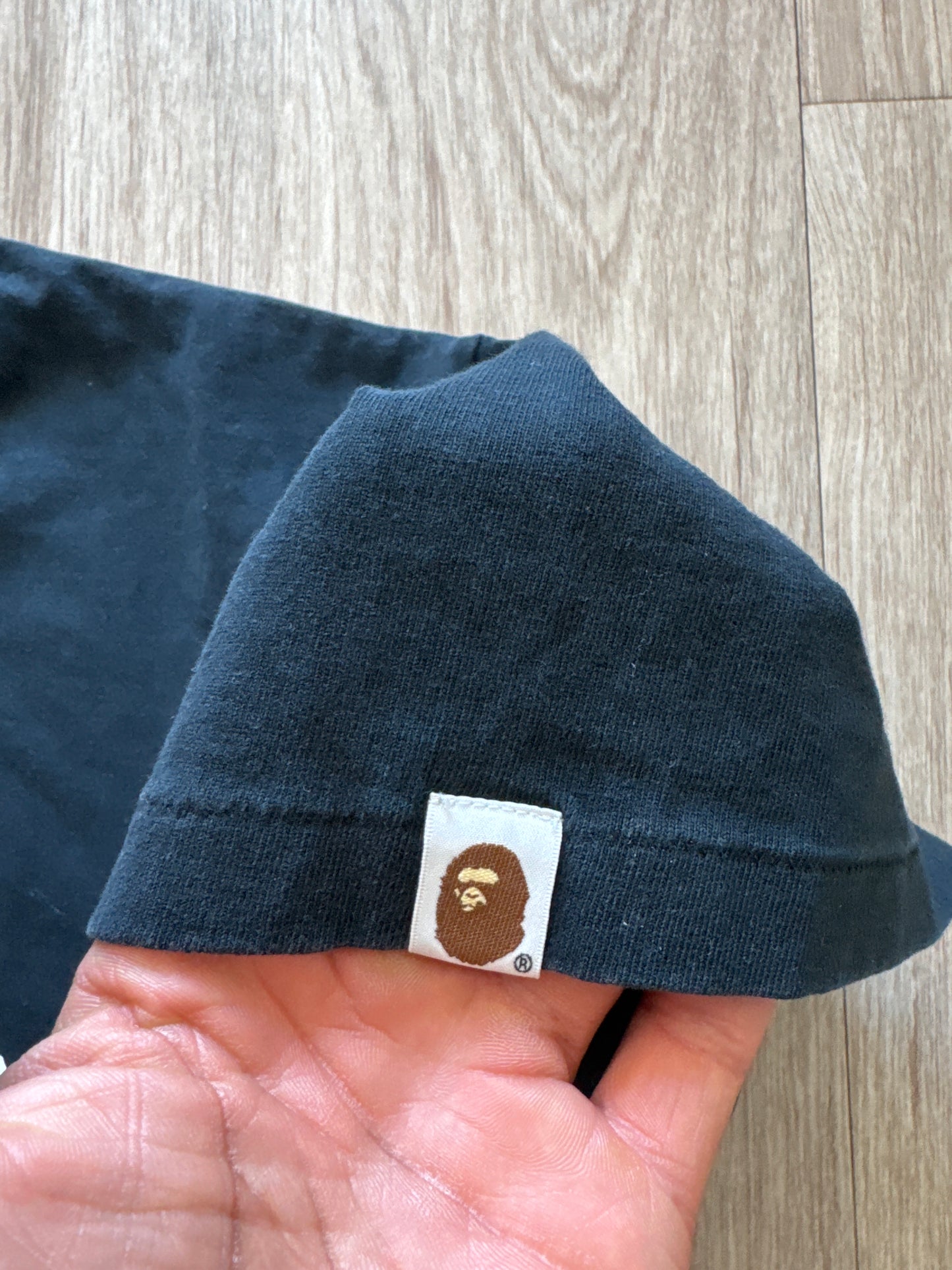 A Bathing Ape Bape Black Logo Tee