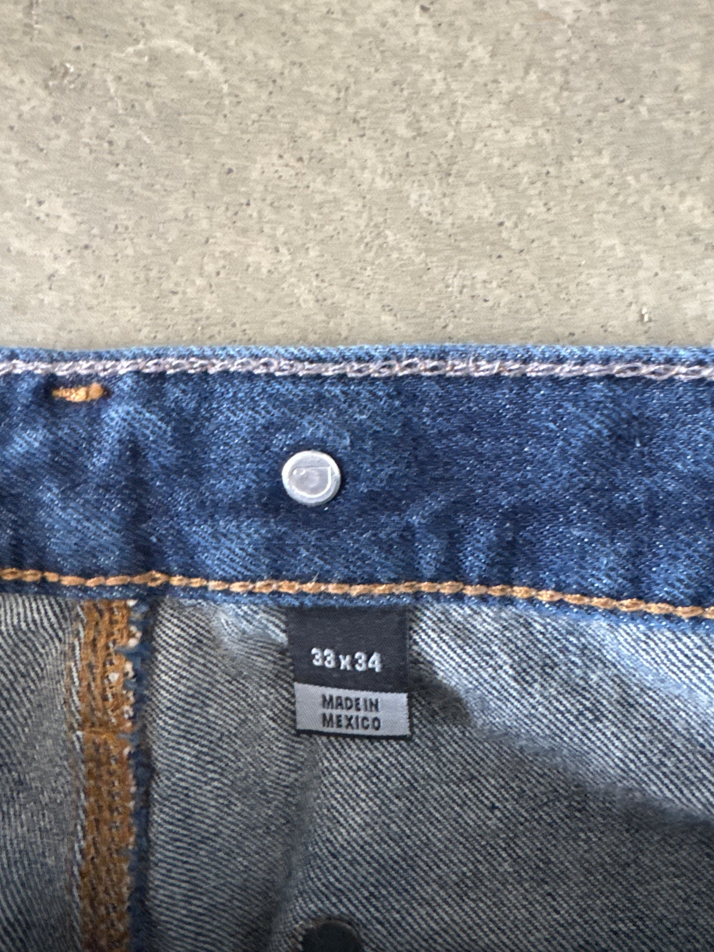 Carhartt Relaxed Fit Dark Washed Denim Double Knee Pants